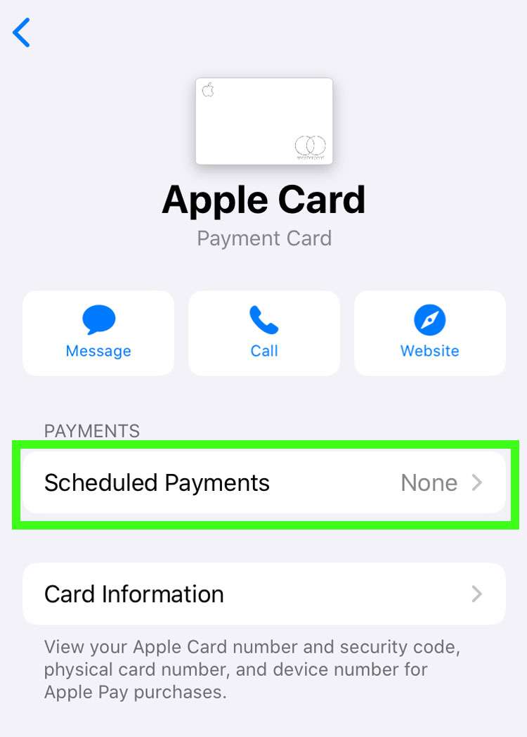 Apple Card automatic payments 2 Apple Card automatic payments 2