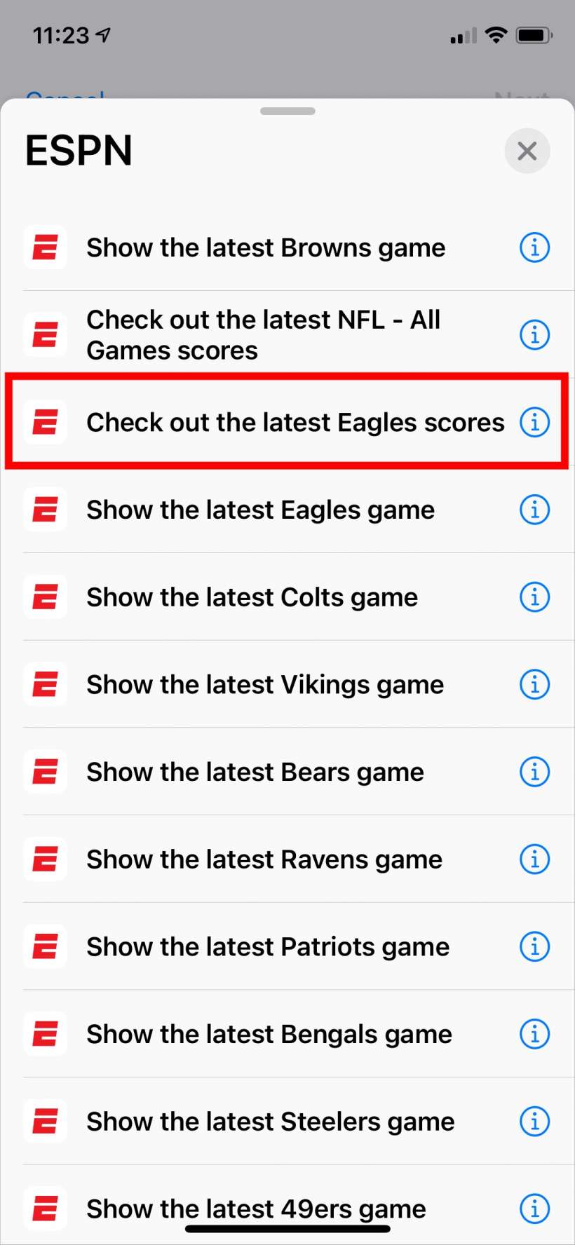 How to quickly check your favorite team's game score with Back Tap on iPhone.