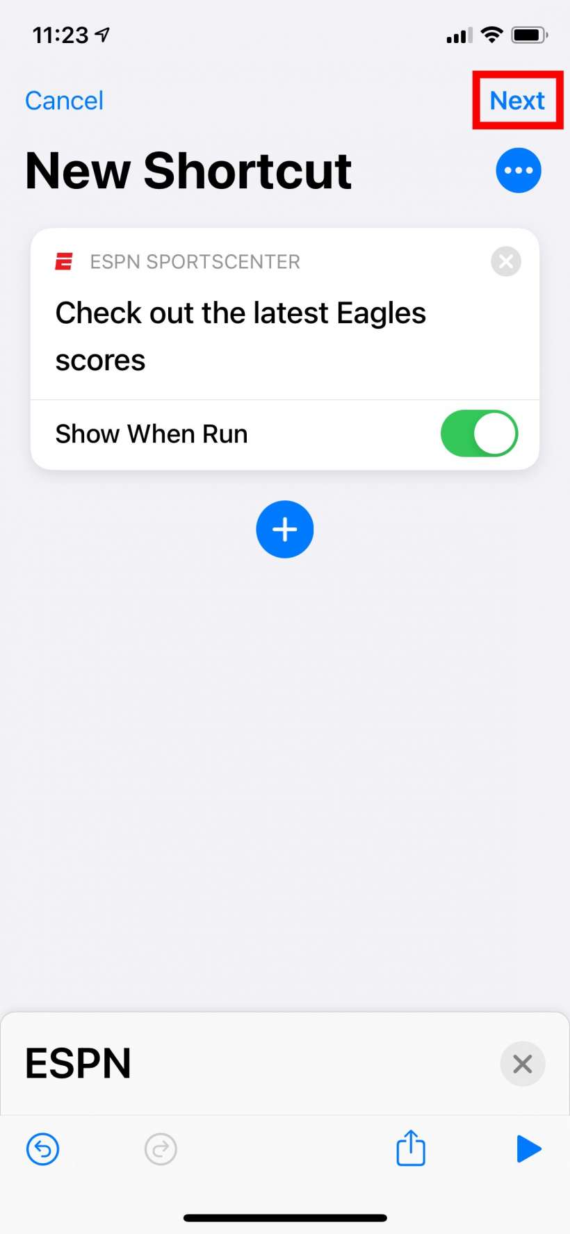 How to quickly check your favorite team's game score with Back Tap on iPhone.