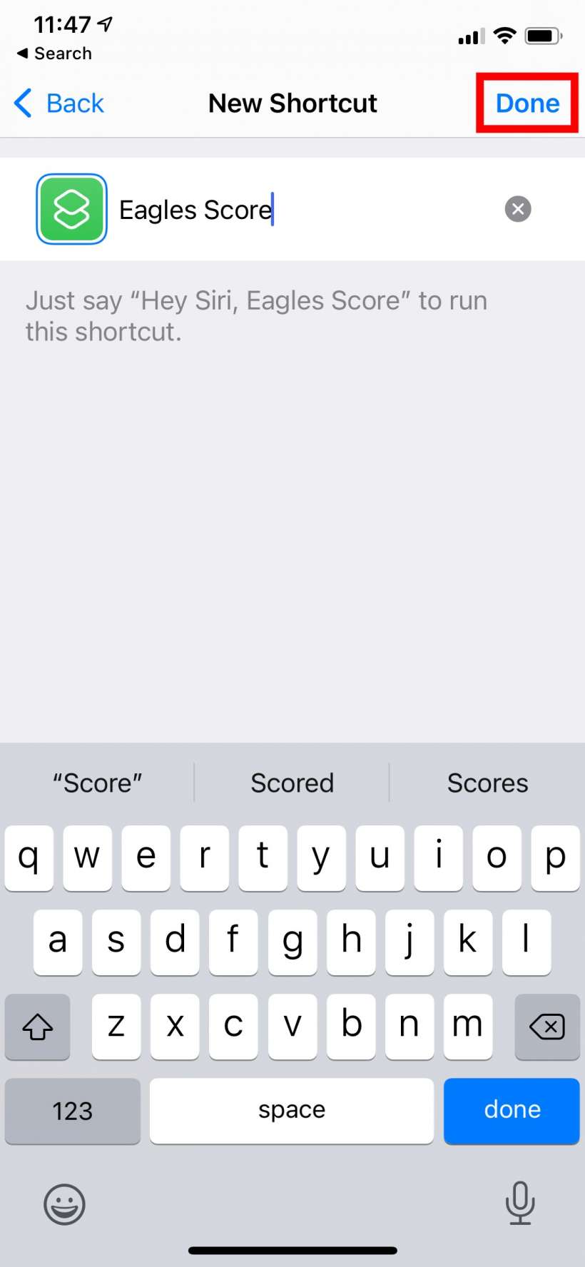 How to quickly check your favorite team's game score with Back Tap on iPhone.