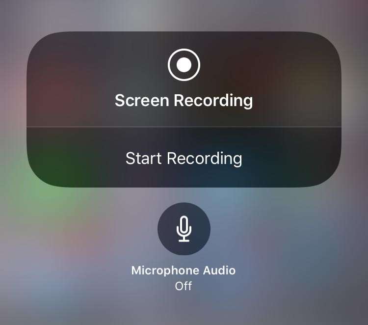 Screen Recording silent iOS