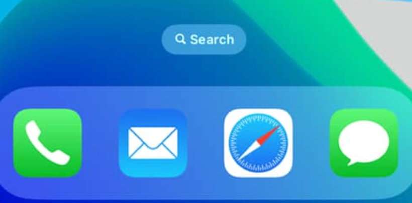 iOS search Home Screen