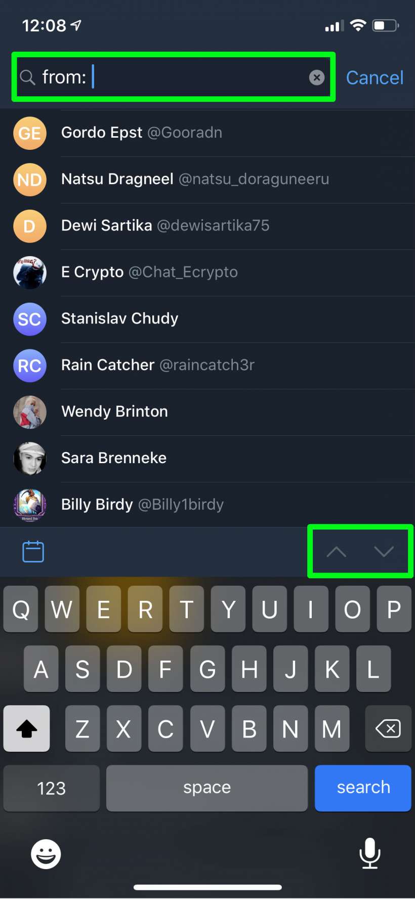 How to search Telegram channels on iPhone and iPad.