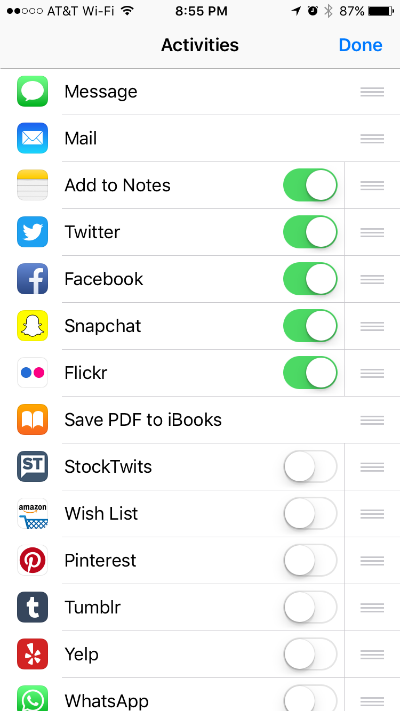 How to add Twitter to your iPhone / Ipad's share menu options.