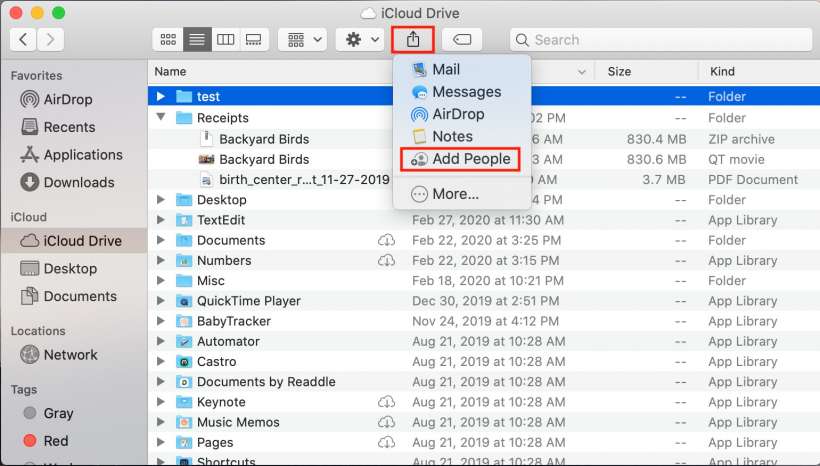 How to share folders on iCloud from your Mac.