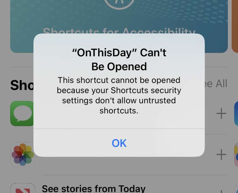 How to download untrusted shortcuts on iPhone and iPad.