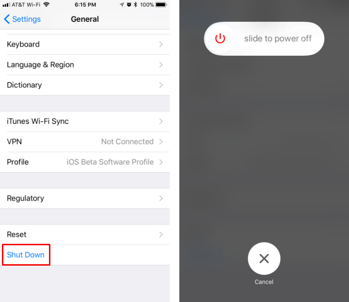 How to shut down your iPhone or iPad without Home and Sleep/Wake buttons.