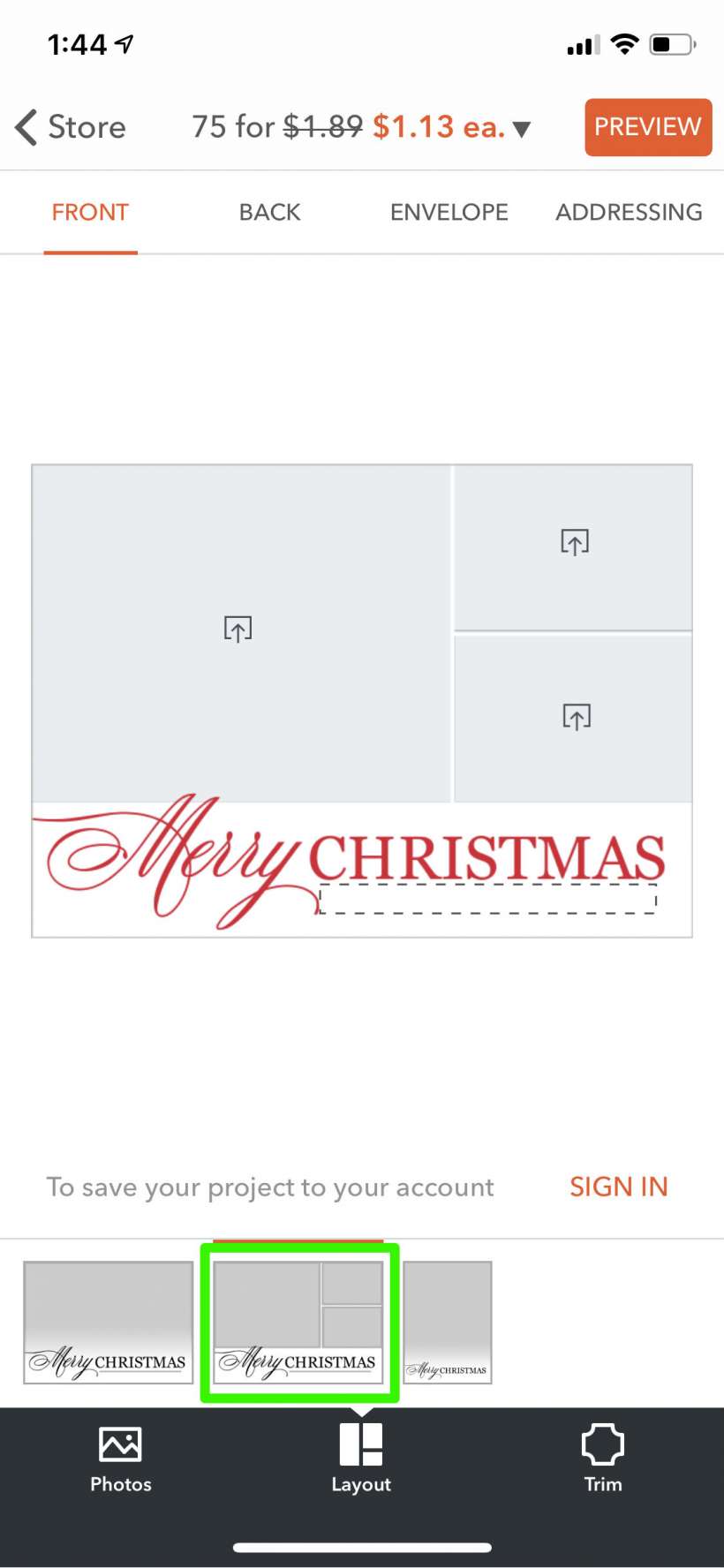 How to make Christmas and holiday cards on your iPhone and iPad with Shutterfly.