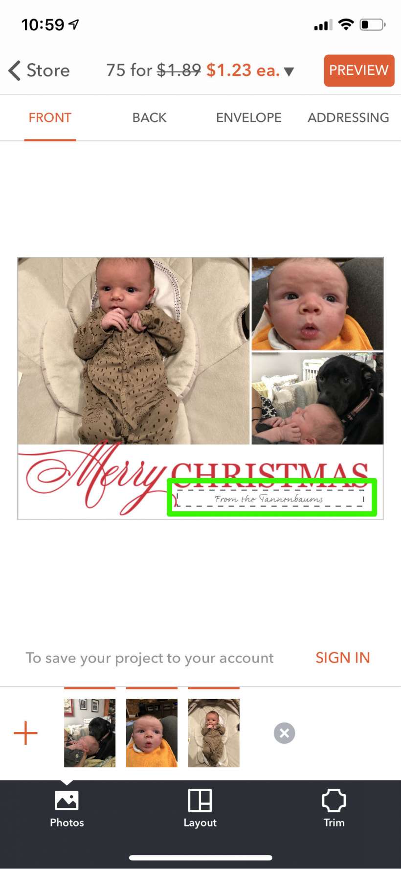How to make Christmas and holiday cards on your iPhone and iPad with Shutterfly.