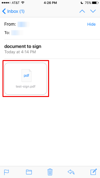 How to add a signature to a document from iPhone.