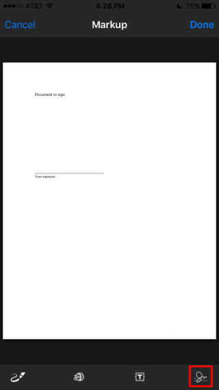 How to add a signature to a document from iPhone. How to add a signature to a document from iPhone.