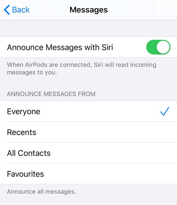 Siri Announce Messages 2