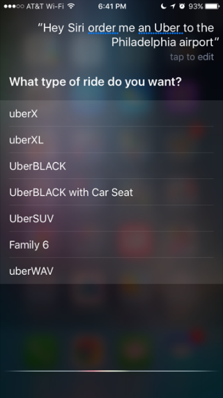 How to use Siri to order an Uber.
