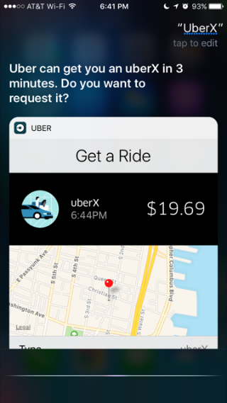 How to use Siri to order an Uber.