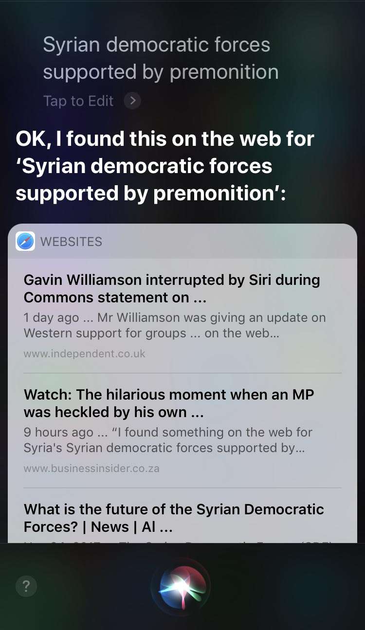 Hey Siri iOS