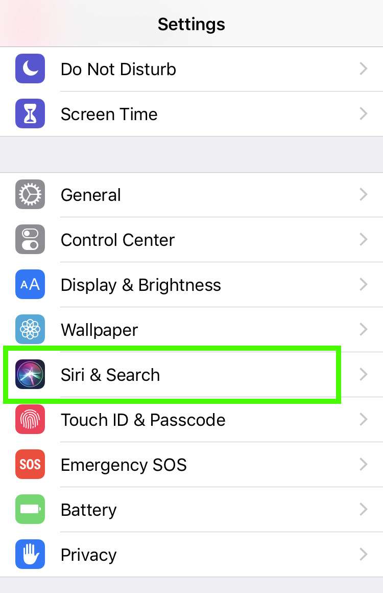 Hey Siri iPhone lock screen Settings