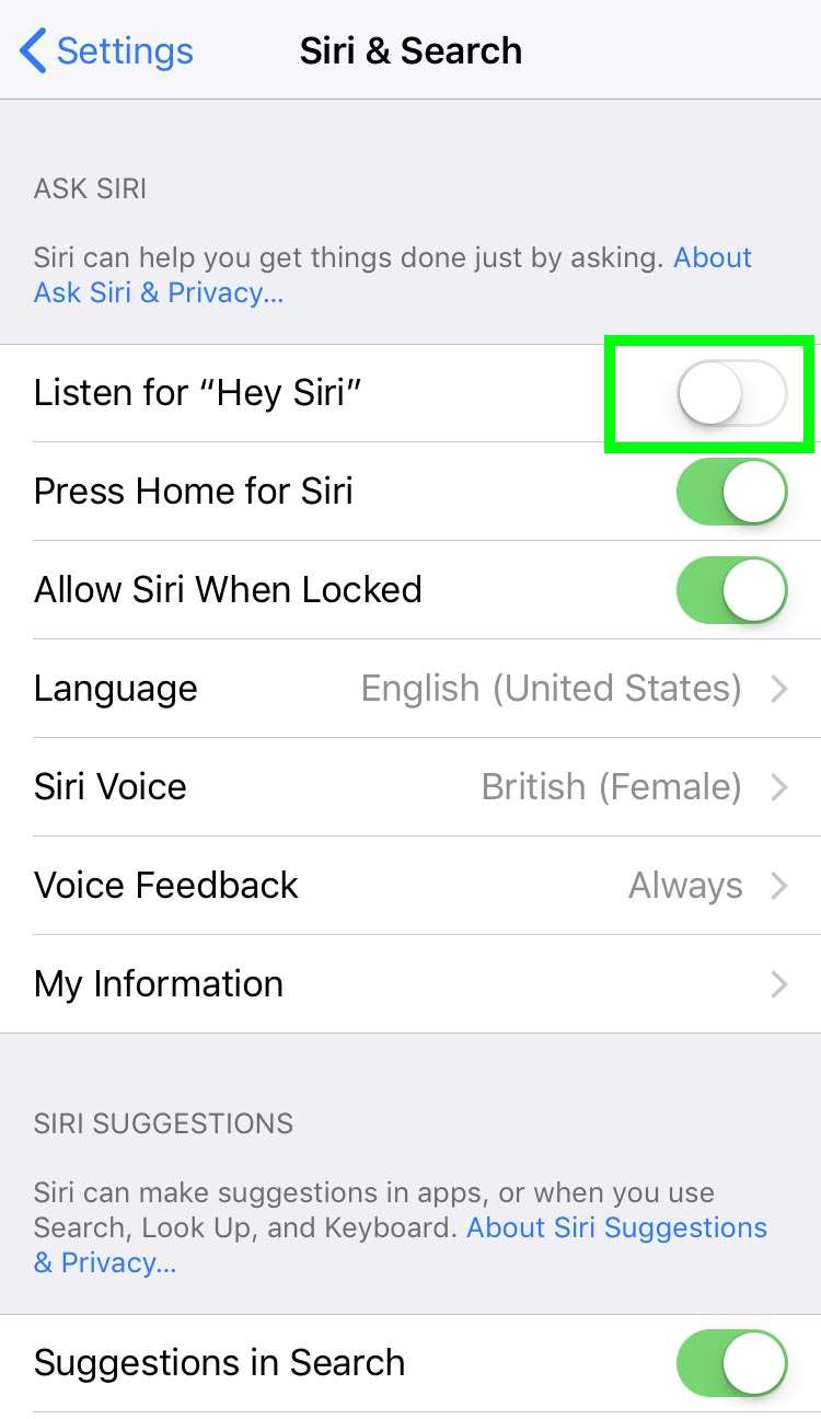 Siri iOS Settings 3 Siri iOS Settings 3