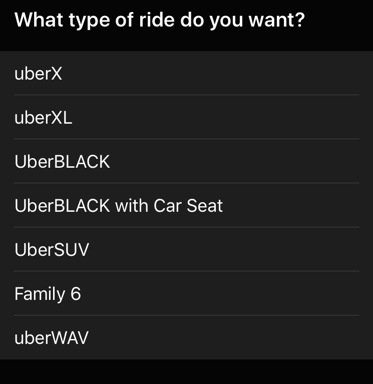 Siri Uber