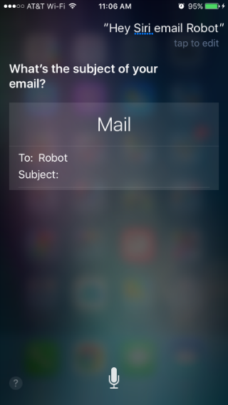 How to use Siri to send emails.