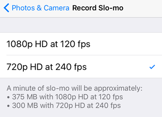 slo-mo iOS 9