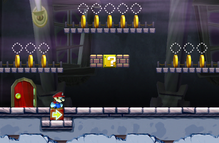 World 2-1 Ghost-Door Decepetion Super Mario Run World 2-1