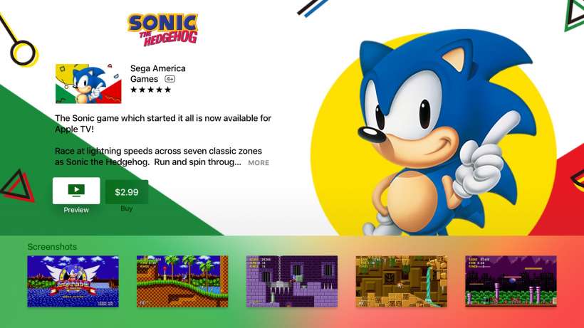 Sonic The Hedgehog Apple TV