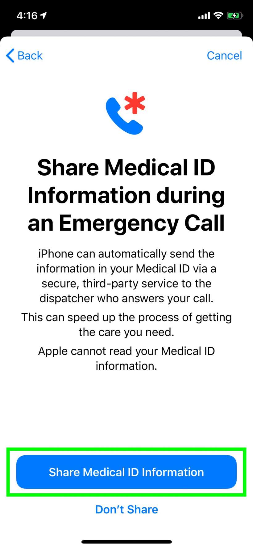 How to automatically share your Medical ID if you make an emergency call from iPhone and iPad. How to automatically share your Medical ID if you make an emergency call from iPhone and iPad.