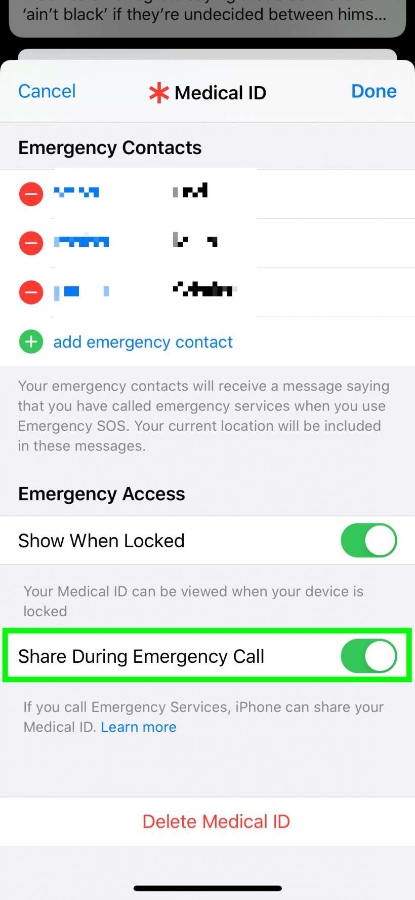 How to automatically share your Medical ID if you make an emergency call from iPhone and iPad. How to automatically share your Medical ID if you make an emergency call from iPhone and iPad.