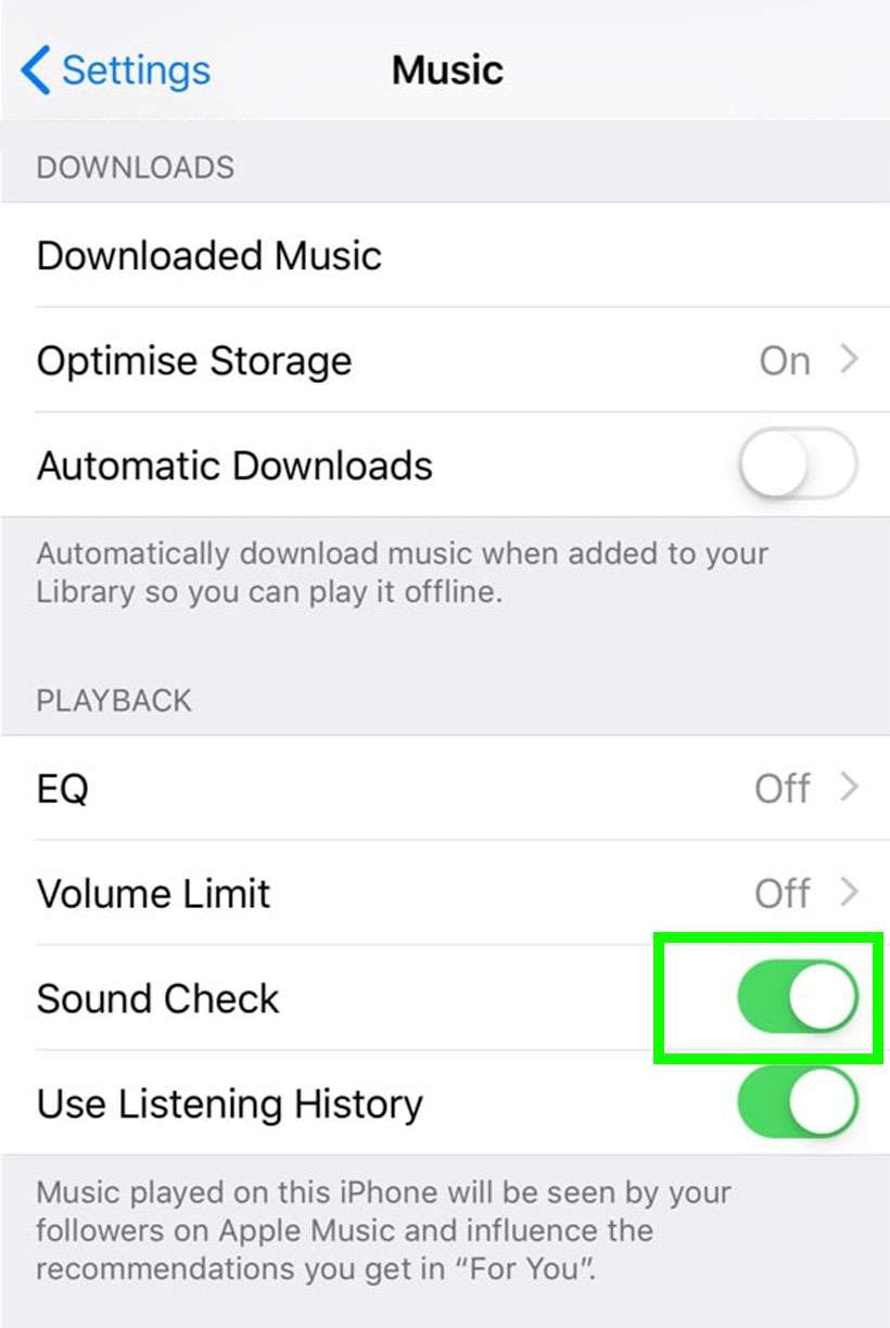 Sound Check iOS