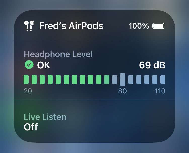 iOS hearing