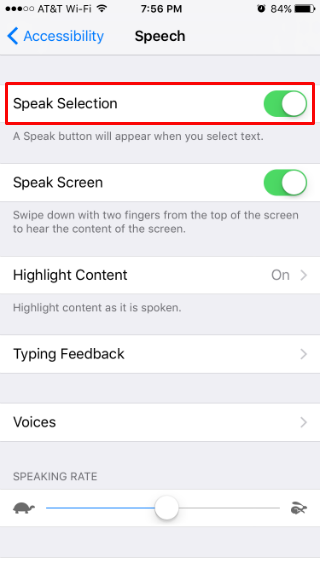 How to have your iPhone read web pages to you using Speak Selection.