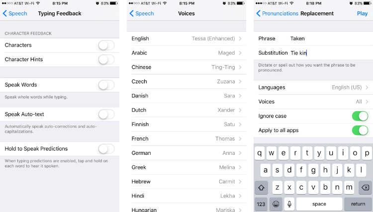 How to have your iPhone read web pages to you using Speak Selection.