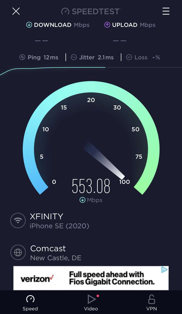 Speedtest Ookla results Speedtest Ookla results