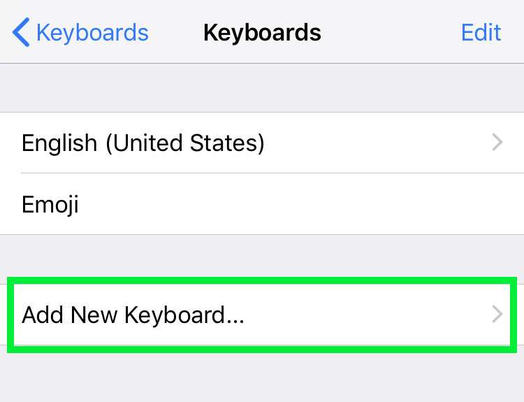 Add keyboard multiple languages iPhone