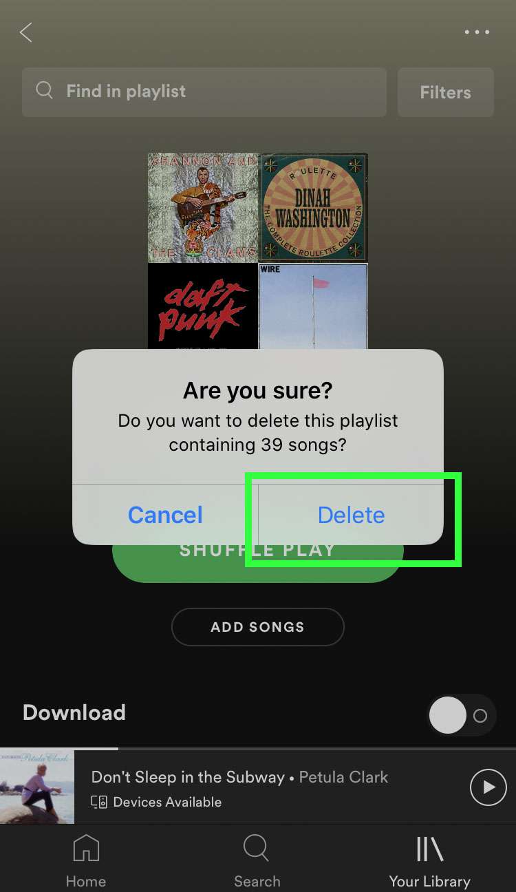 Relink Spotify account to Shazam 5