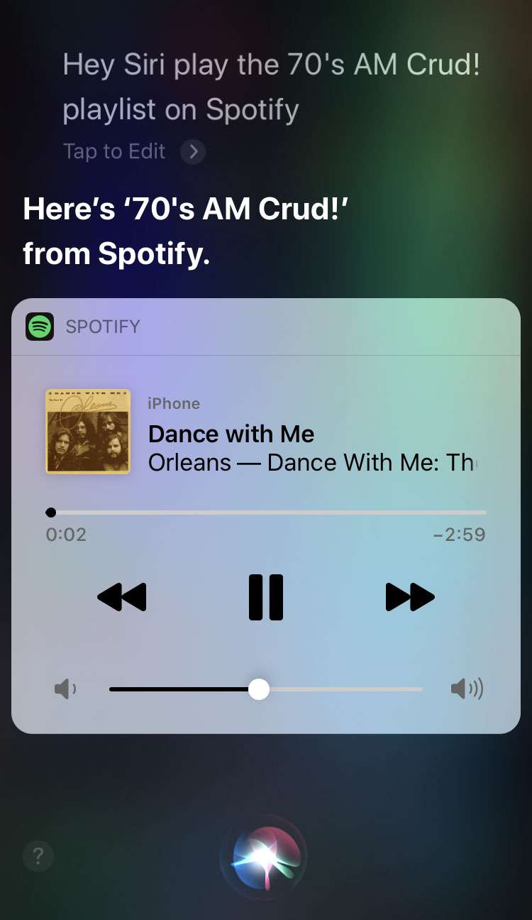 Spotify Siri 5