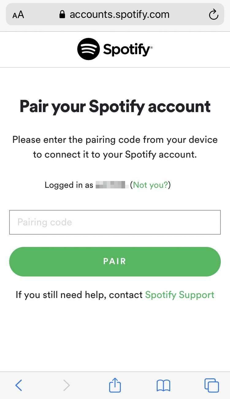 Pair spotify Spotify on