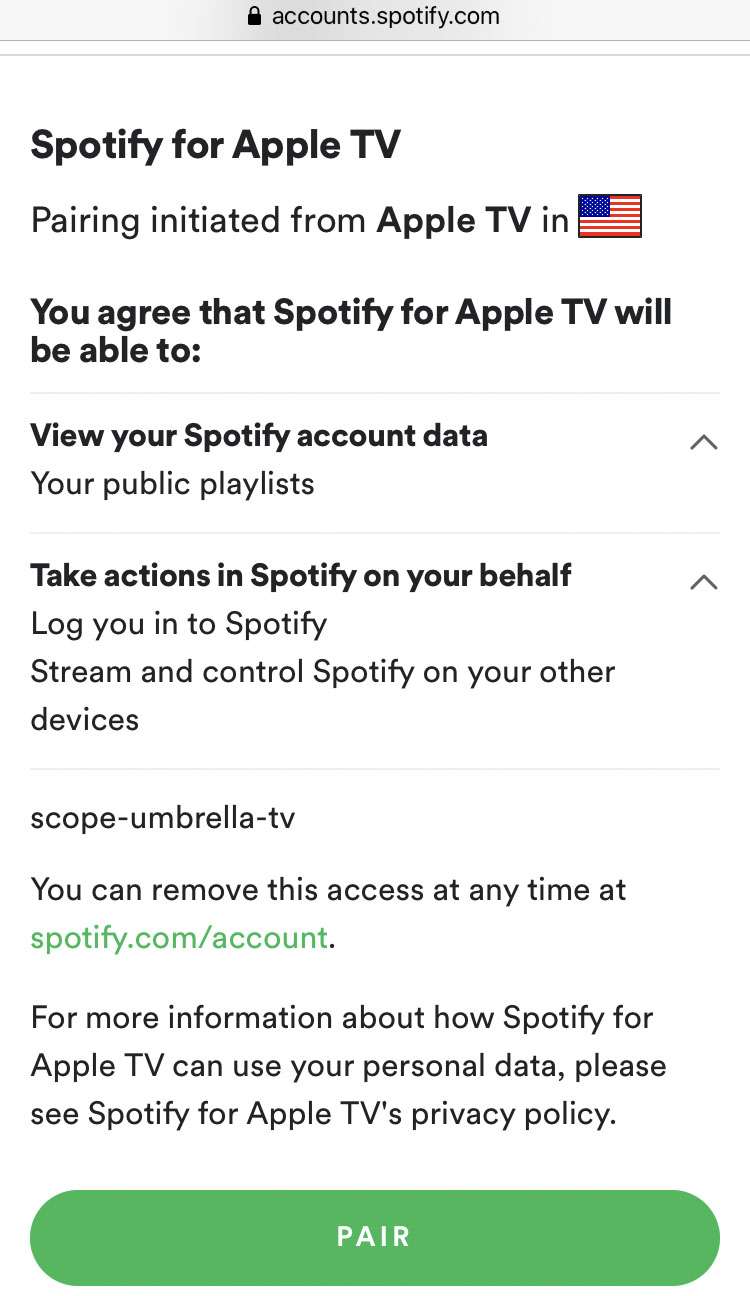 Spotify Apple TV 5
