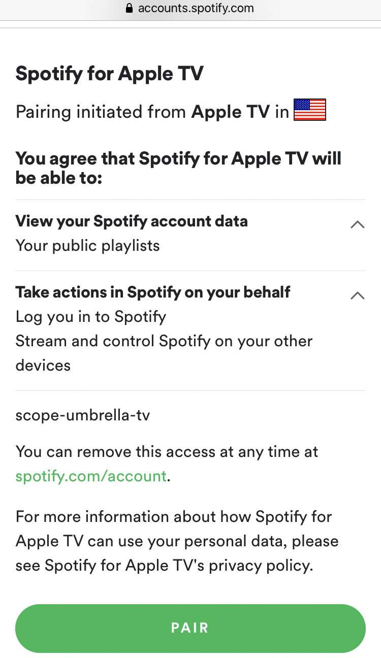 Spotify Apple TV 5
