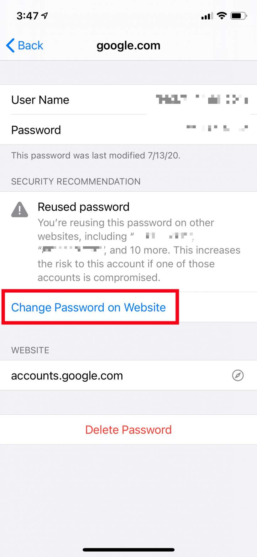 How to use iPhone's Security Recommendations to easily improve all of your passwords. 