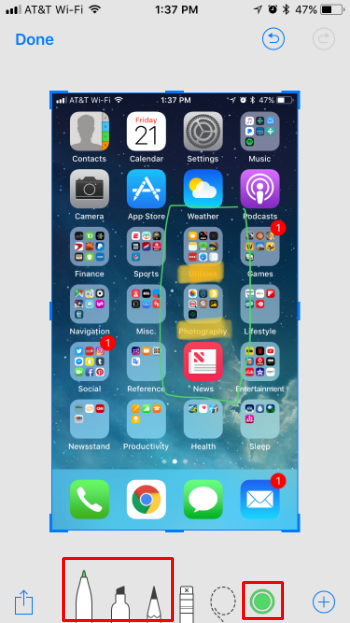How to markup screenshots on iPhone and iPad in iOS.