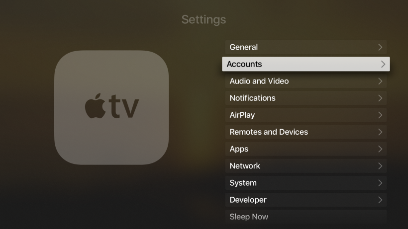 Single Sign-On Apple TV