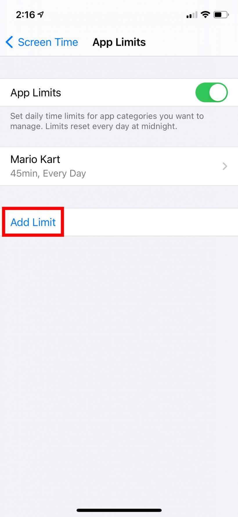 How to set time limits on specific web site usage on iPhone and iPad.