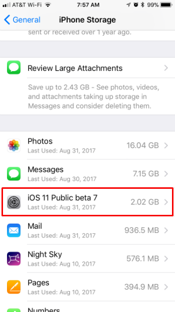How to fix a stuck iOS Public beta installation.