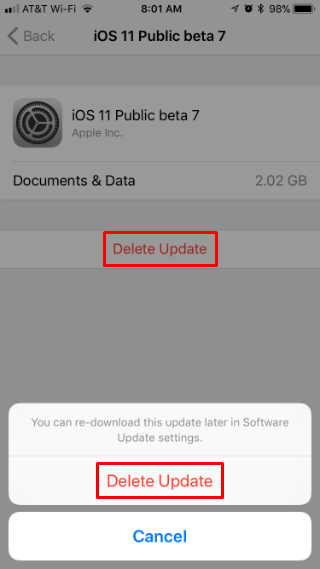 How to fix a stalled iOS Public beta installation.