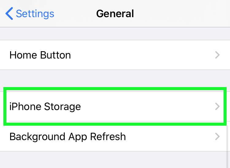 iPhone storage iPhone storage