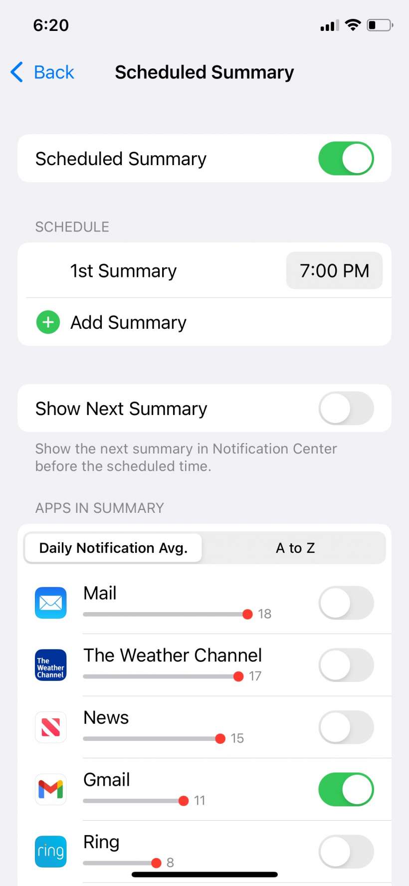 How to set up Notification Summary on iPhone and iPad.