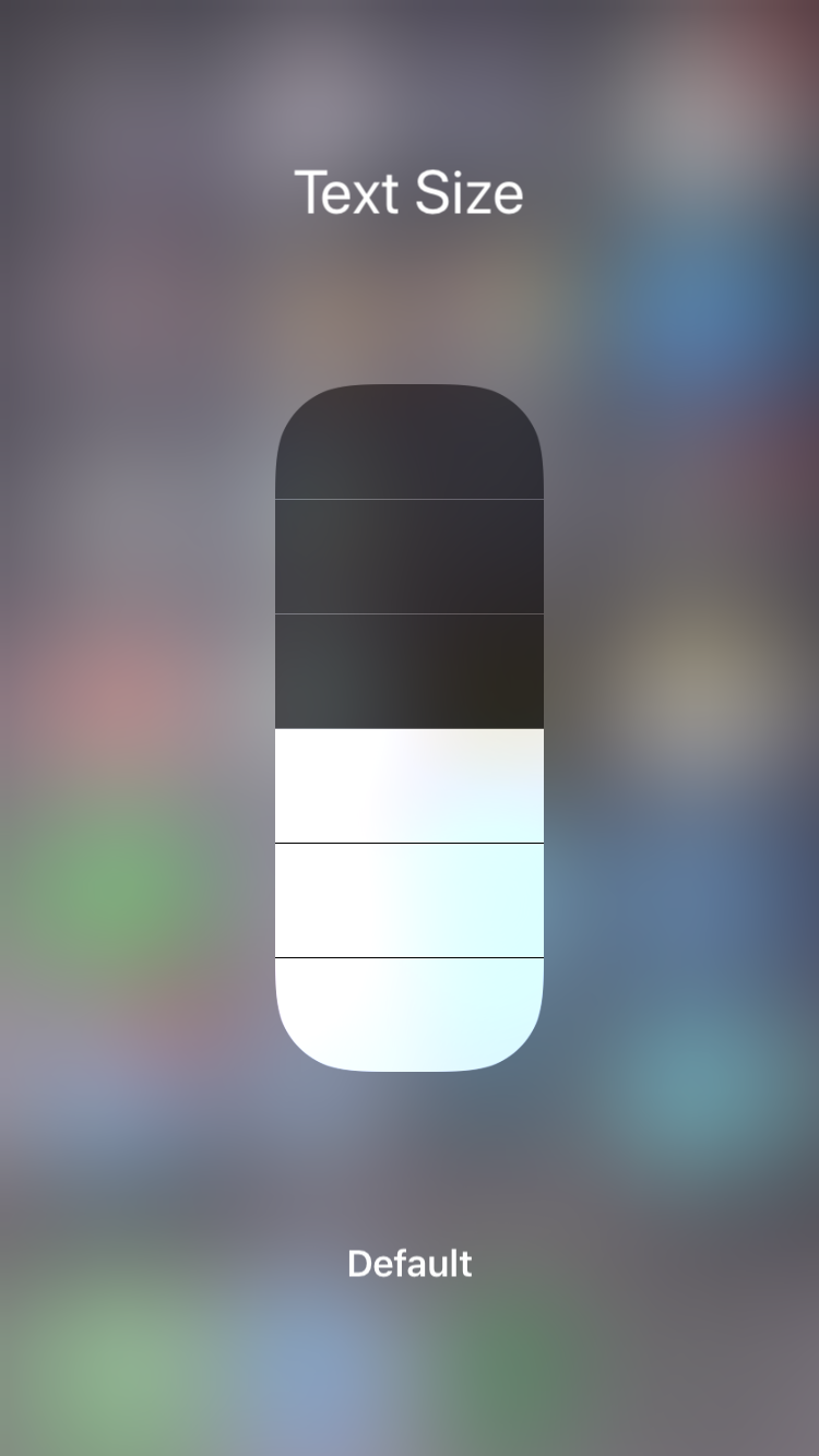 Text Size Widget iOS