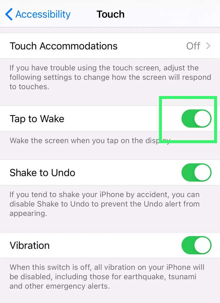 Tap to Wake 3