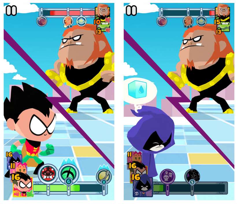 Battle Bar & Random Power Up Teeny Titans Battle
